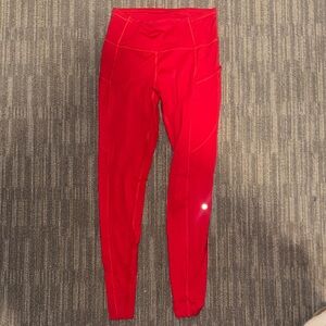 lululemon athletica Red Leggings